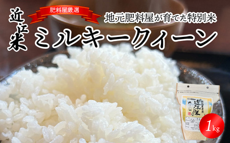 【令和7年度産】肥料屋厳選近江米ミルキークィーン１㎏　モリタ肥料店 お米 近江米 DI-0007
