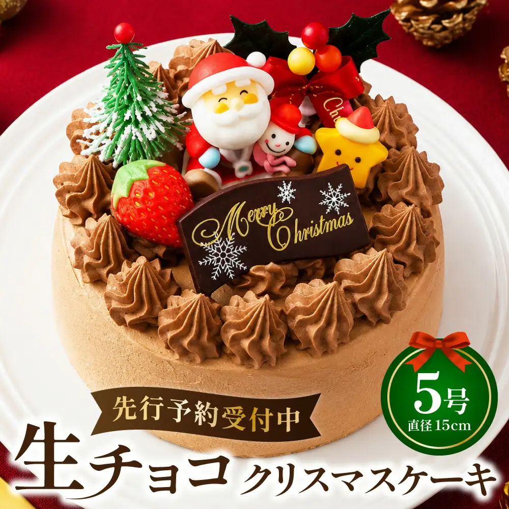 生チョコ クリスマスケーキ 【2026年12月18日から23日発送予定】