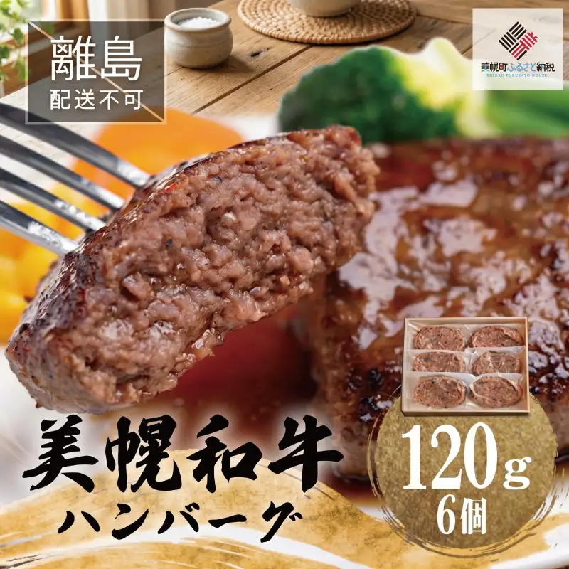 【田村精肉店】美幌和牛ハンバーグ【120g×6個】 【配送不可地域：離島】AI010 | ハンバーグ