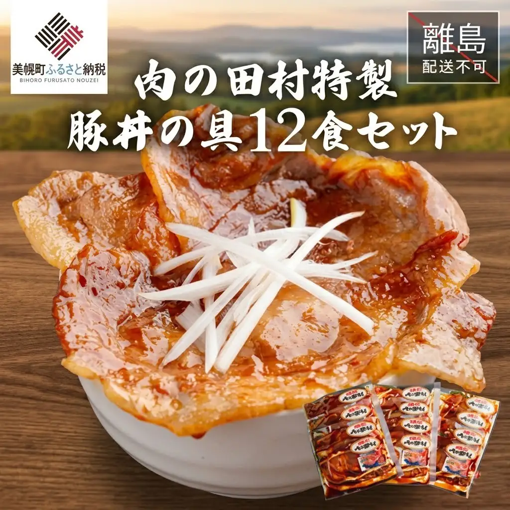 [肉の田村特製] 豚丼の具12食セット【配送不可地域：離島】 AI013 | 豚丼