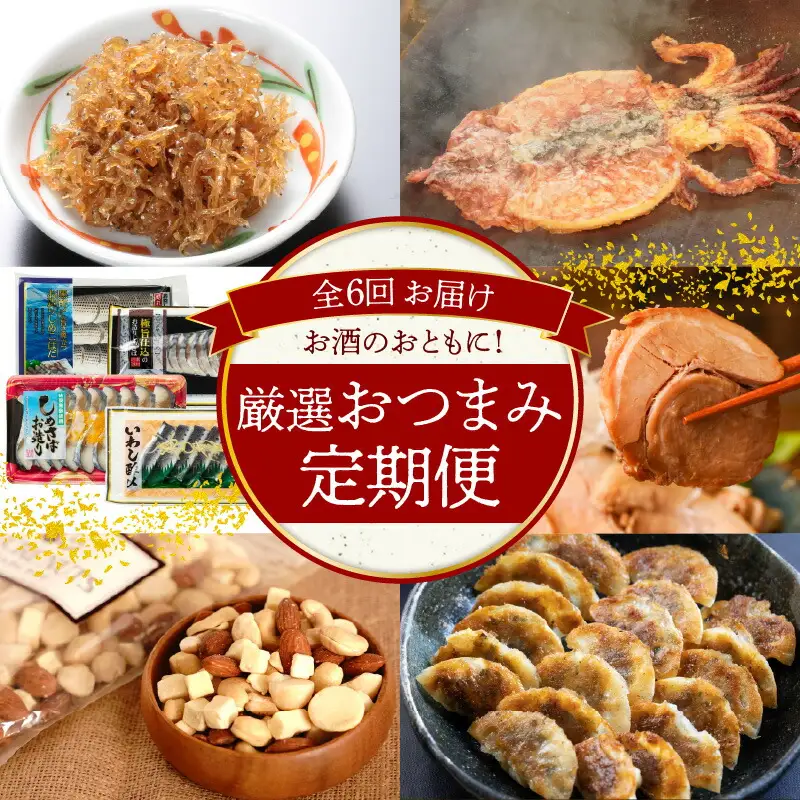 大幅リニューアル！！碧南市がチョイスした厳選定期便！ 【全6回】お酒のおともに！厳選 おつまみの定期便　H028-093