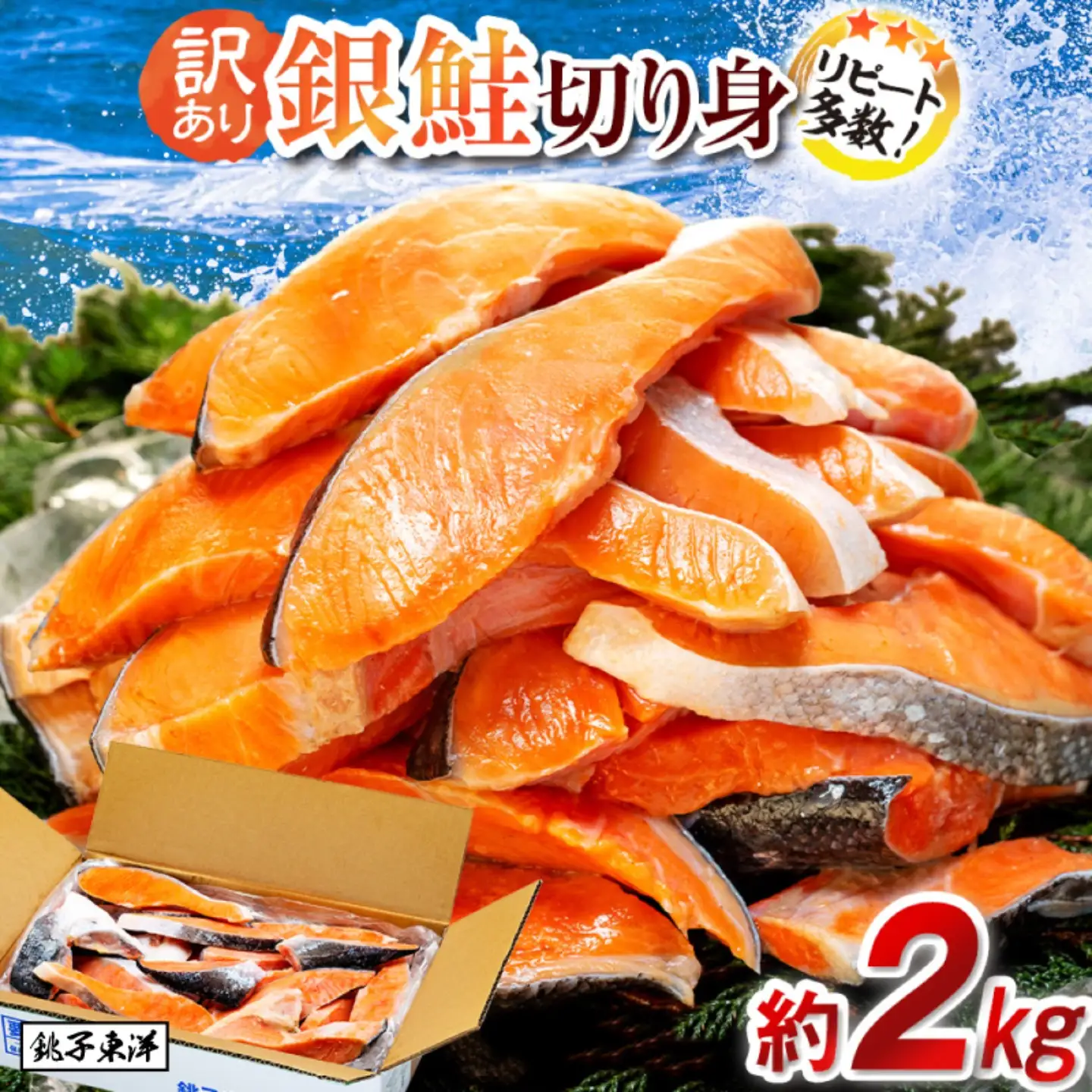 訳あり 銀鮭切身 約2kg サケ しゃけ 魚 鮭