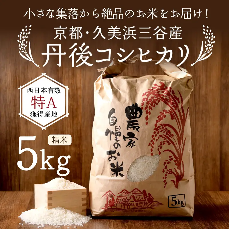 【令和8年】コシヒカリ 精米 5kg コシヒカリ 京丹後市