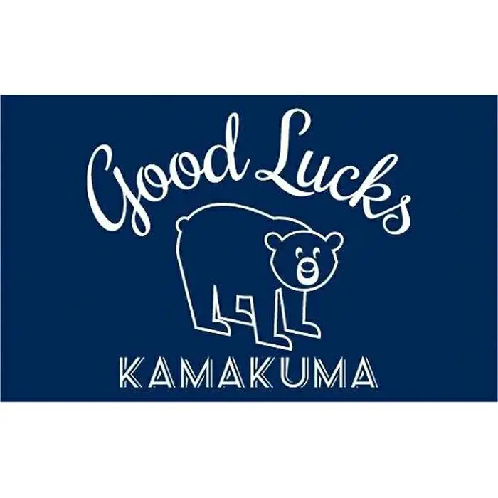 【ネイビー・XLサイズ】鎌倉の人気キャラクター「カマクマ」のTシャツとTOTEバッグ