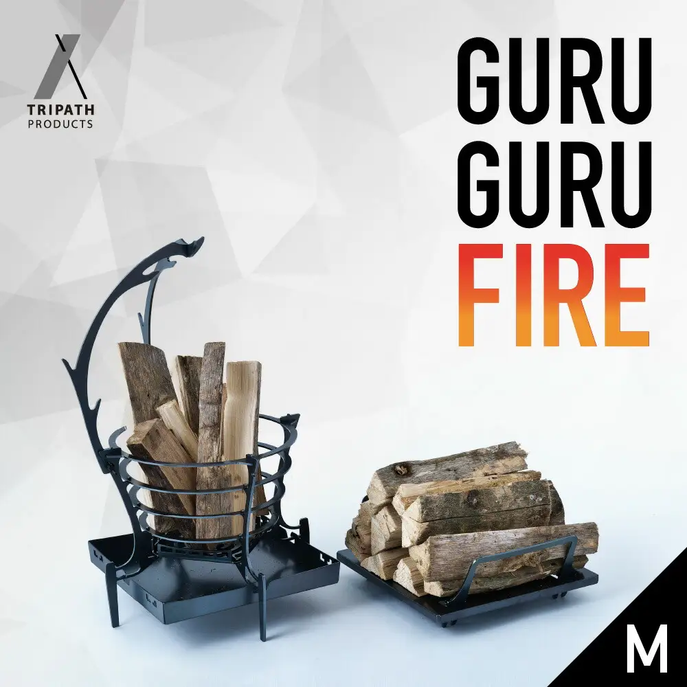 【工具不要の焚き火台】GURU GURU FIRE（M)