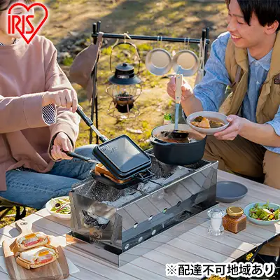バーベキューコンロ 卓上 ミニ 3～4人用 CBBQ-500 BBQコンロ シルバー アイリスオーヤマ アウトドア キャンプ コンパクト 調理グッズ 