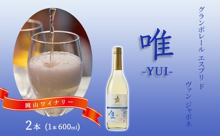 ワイン グランポレール 唯 スパークリング ワイン 【600ml×2本】
