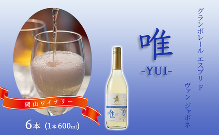 ワイン グランポレール 唯 スパークリング ワイン 【600ml×6本】
