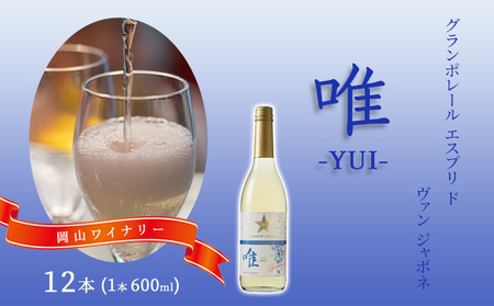 ワイングラン ポレール 唯 スパークリング ワイン 【600ml×12本】