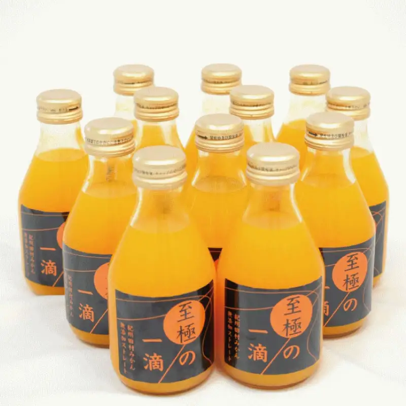 田村みかんの新鮮100％ジュース「至極の一滴」180ml×12本入り【tec936A】