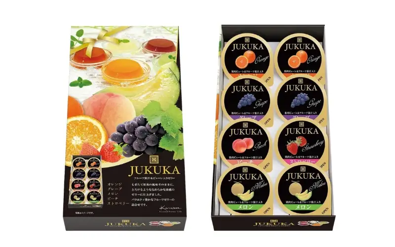 プリン 金澤兼六製菓8個熟果 ゼリー ギフト（1箱8個入り×12箱）【cntr0007-1】