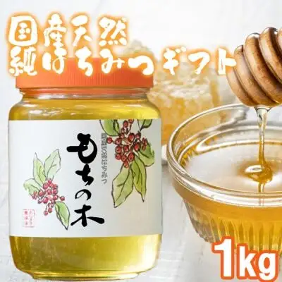 はちみつ 国産天然 もちのき 化粧箱入 はちみつ【1kg】