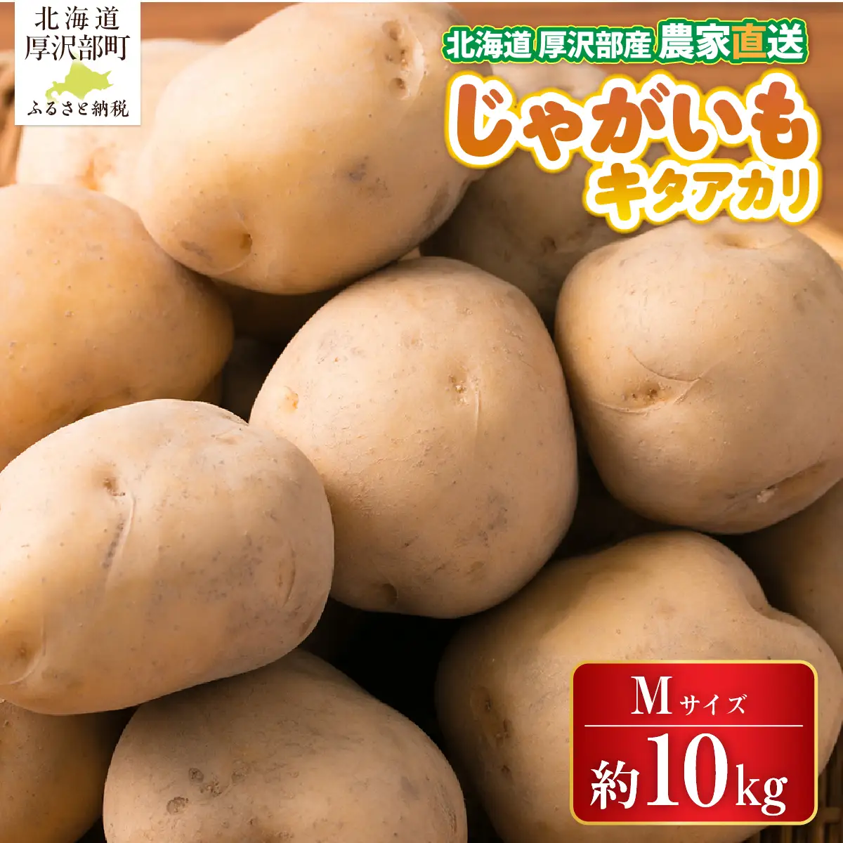 【2026年9月下旬より発送】北海道厚沢部町産 キタアカリ 約10kg【Mサイズ】 ASO013