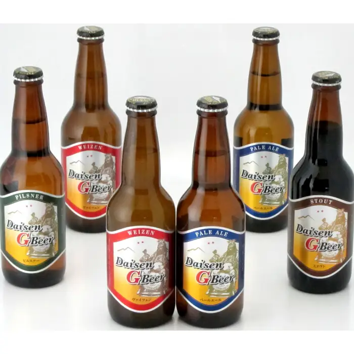 大山Ｇビール 飲み比べセット【ビール びーる beer 地ビール クラフトビール 瓶 瓶ビール 6本 330ml お酒 酒 アルコール バラエティ 大山 ヴァイツェン ペールエール ピルスナー スタウト ギフト 贈り物 お土産 父の日 敬老の日 鳥取県 日吉津村】