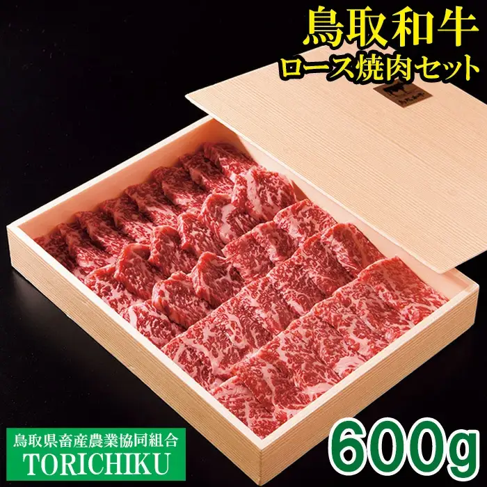 鳥取和牛 ロース焼肉セット 600g【やきにく 焼き肉 焼肉 ロース セット ご自宅用 お取り寄せ グルメ プレゼント 冷凍 】