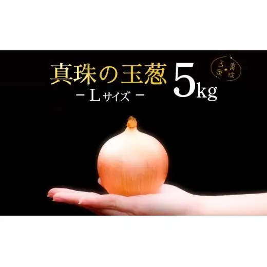 真珠の玉葱 Lサイズ5kg ≪海のミネラルで育てた玉葱≫【50103】