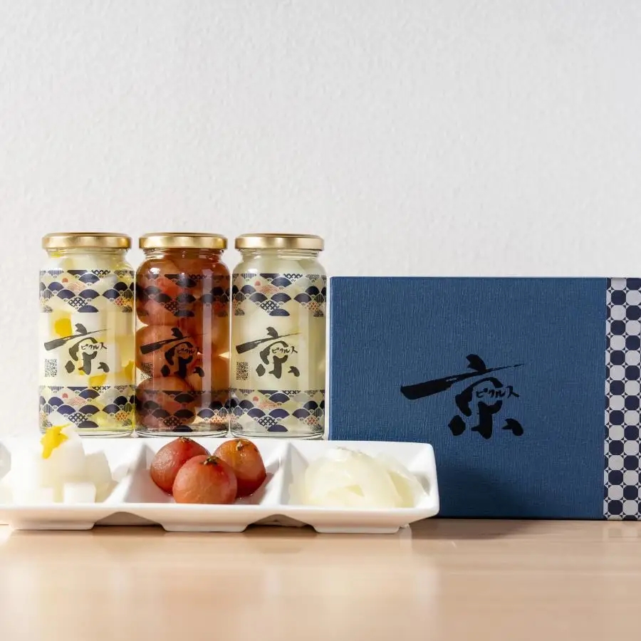 【randfarm】京ピクルス詰め合わせ　3本（和風味、ミニトマト、麹玉ねぎ）