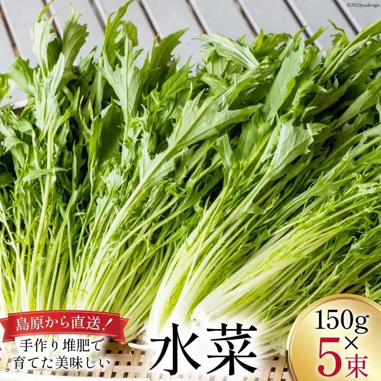【BH015】水菜 150g×5束