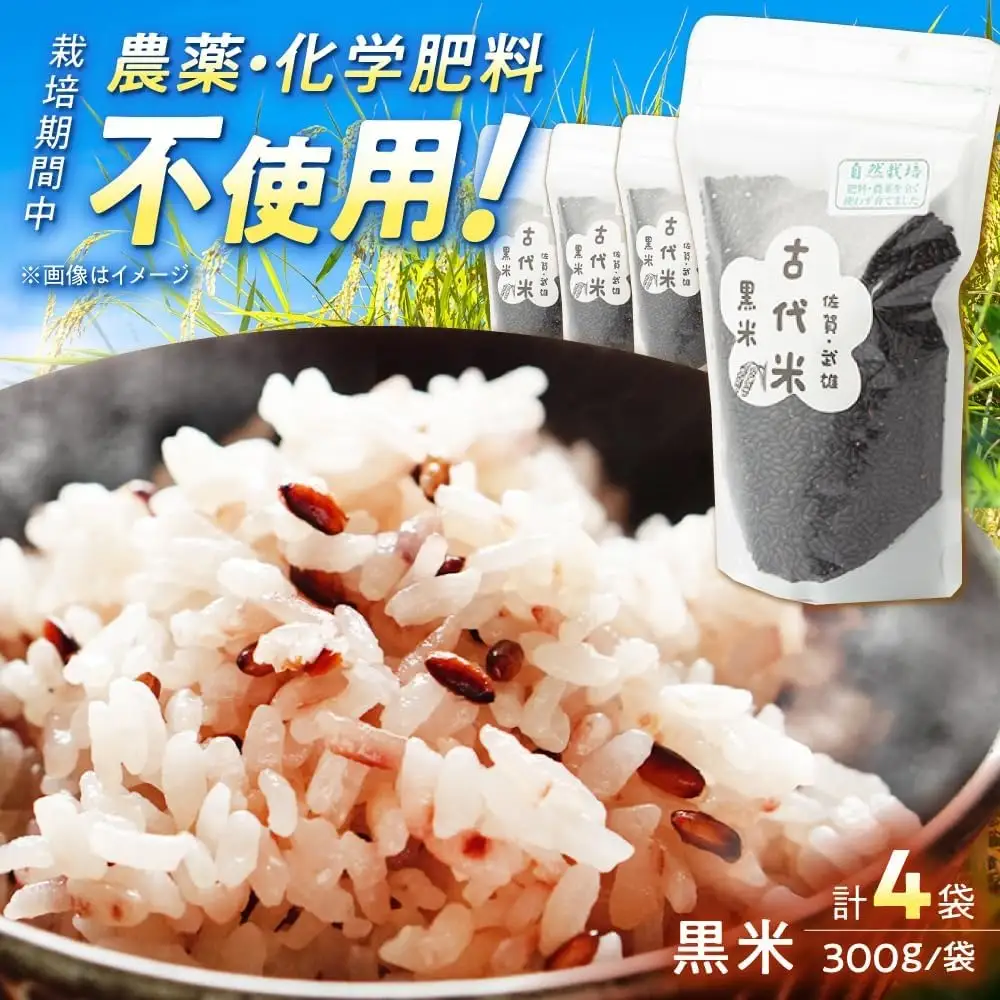 雑穀 古代米 黒米 1.2kg /永尾 忠則 [UAS010] 雑穀米