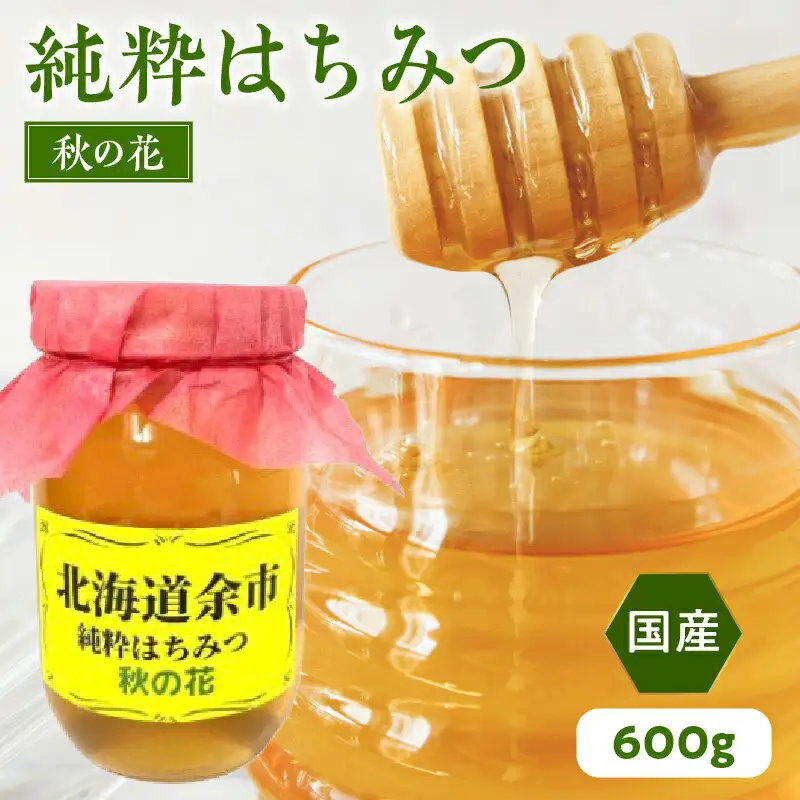 純粋 はちみつ 秋の花 600g 国産_Y057-0016