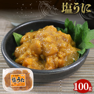 塩うに100g 冷凍 雲丹 寿司 汐うに 潮うに 海鮮 魚貝類 魚介類 キタムラサキウニ ウニ丼 ご飯 白米 おつまみ 三陸産 岩手県 大船渡市
