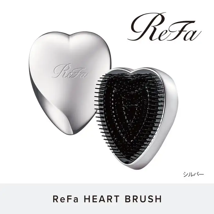 【シルバー】ReFa HEART BRUSH 美容 リファ ハートブラシ ヘアケア 人気 ブラシ