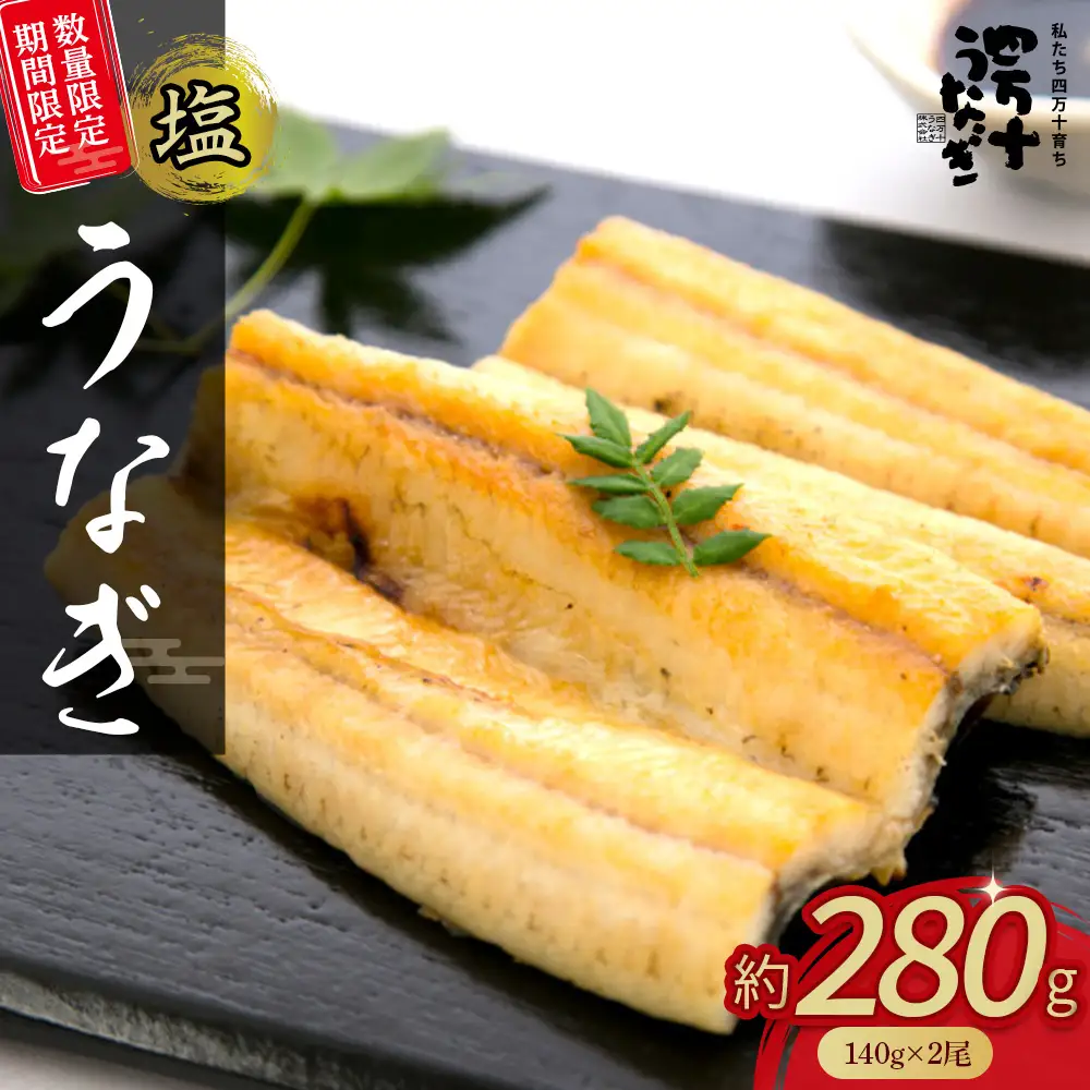 塩うなぎセット 280g（140g×2本） 四万十うなぎ 鰻 土用の丑の日 ／Esu-201