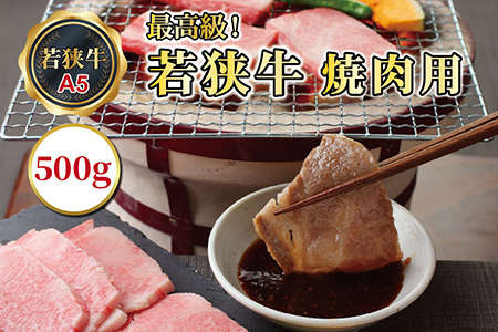 若狭牛焼肉用（A5ランク）　500ｇ