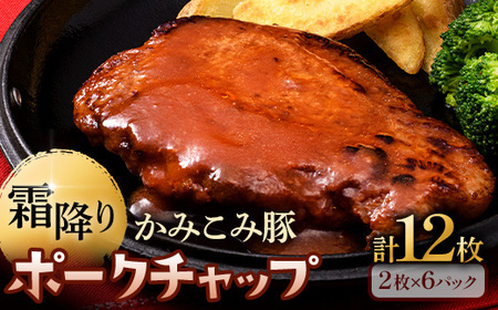 かみこみ豚のポークチャップ 200g×2枚×6パック 計12枚 合計 2.4kg 豚肉 豚丼 北海道  真空 豚 ポーク