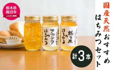 ＜創業100年＞国産 天然 おすすめ はちみつ セット （アカシア・栃の木各300g等、計3本） | ハニー 国産はちみつ 使いやすい ウッディーな味わい ハニー はちみつ詰め合わせ 柚子しょうがハニー