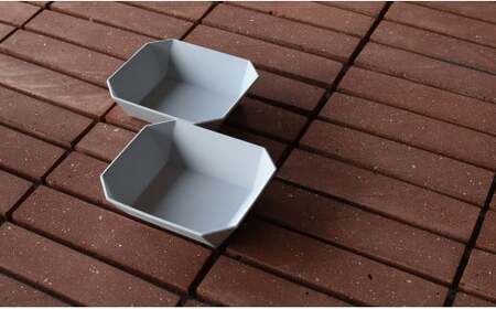 1616/ TY Square Bowl 150 Grey 2個セット【1616/arita japan】有田焼 器 食器 鉢 小鉢 スクエア ボウル グレー シンプル eb019