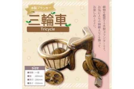 プランター三輪車 (着色・黒タイプ)