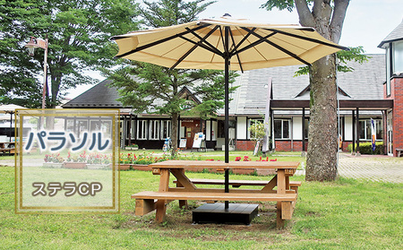 【タカノエクステリア】ステラCP ≪パラソル≫ 庭 自宅 店舗 プールサイド ベランダ 風に強い スタイリッシュ 風抜き機構 転倒防止 破損防止 シンプル おしゃれ 