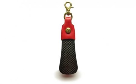 携帯用 靴べら （ カーボン 製）SHOE leaf URUSHI レッド |ヒロセ金型 M52S05