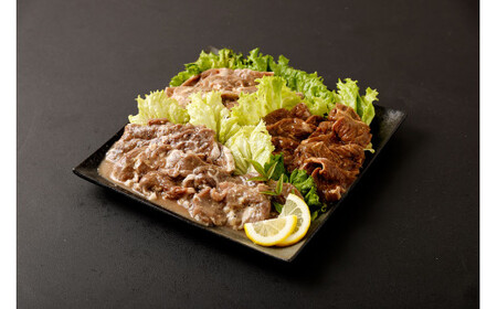 DS-615 【ふるさと納税限定】秘伝の漬け熟成 やわらか厚切り牛ハラミ 3種食べ比べセット 合計約6kg(500g×3種×各4袋)