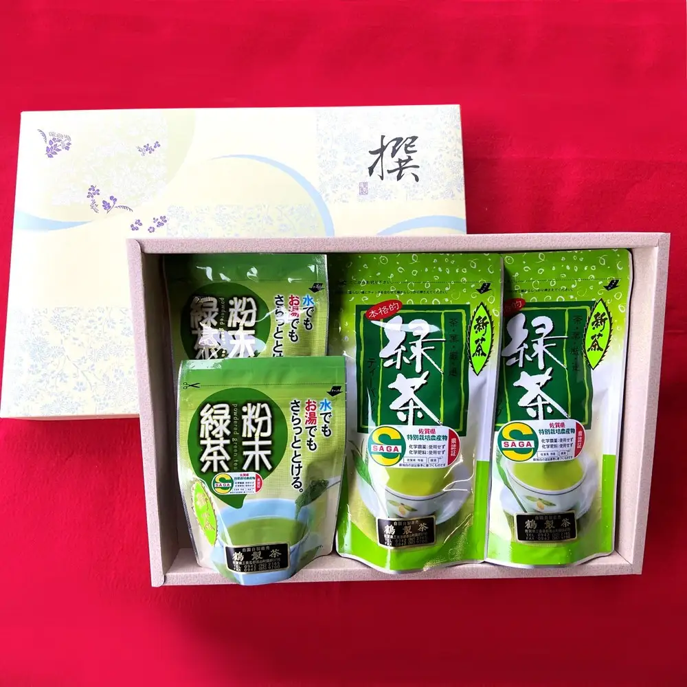 【無農薬栽培】粉末緑茶・緑茶ティーバッグ詰め合わせセット K009012
