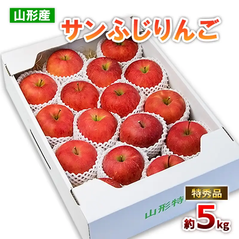 山形のサンふじりんご 特秀品 約5kg(10～25玉)【令和8年産先行予約】FS25-789