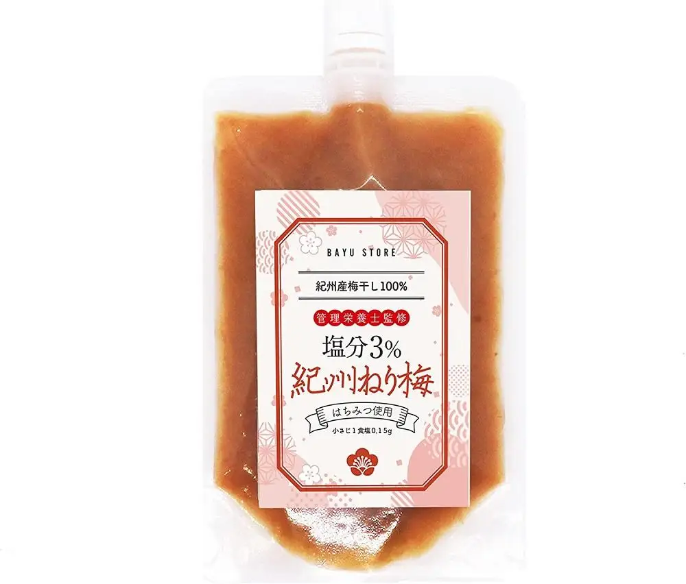 紀州南高梅 完熟 ねり梅 はちみつ味 200g 3個セット 塩分3％ ふるさと納税