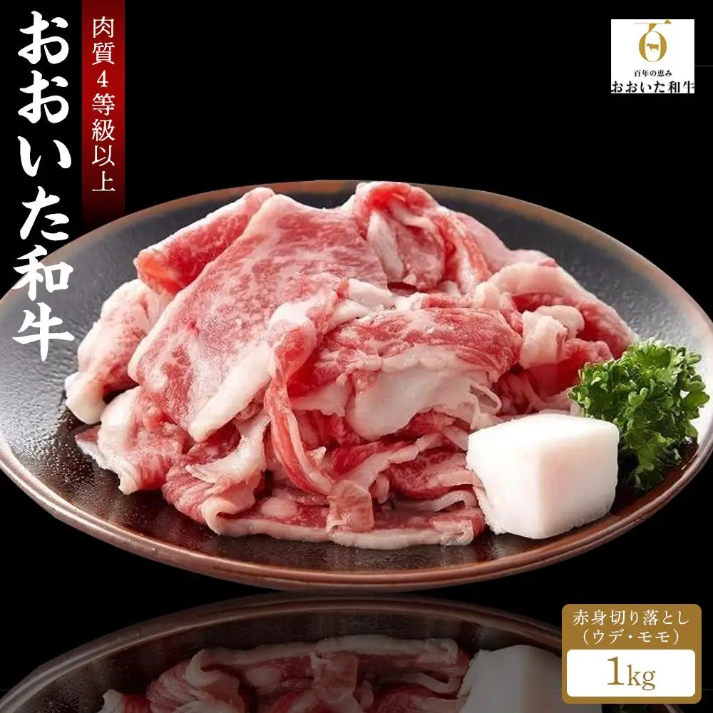 【おおいた和牛】赤身（ウデ・モモ）切り落とし 1kg｜肉質4等級以上 国産和牛