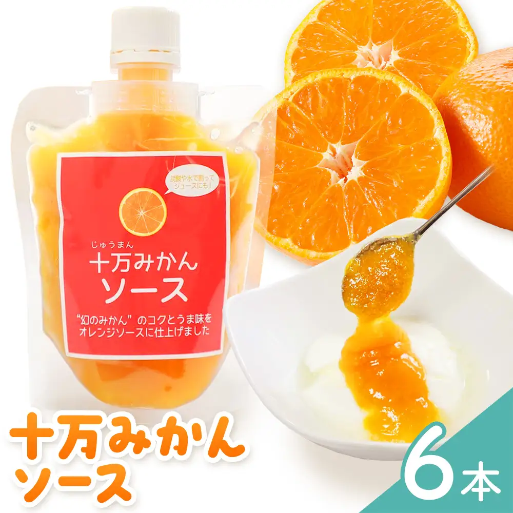 十万みかん ソース 170g 6本 田野農園《30日以内に出荷予定(土日祝除く)》鹿児島県 さつま町