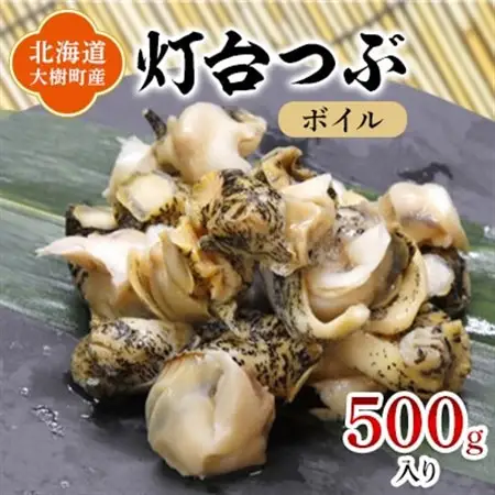 北海道産 灯台つぶ 冷凍 500g  お刺身でも!下処理ボイル済み【漁協直送】_魚介・海産物  貝 _【配送不可地域：離島】【1423872】