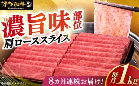 【全8回定期便】肩ロース 薄切り 1kg [ABCL072] 