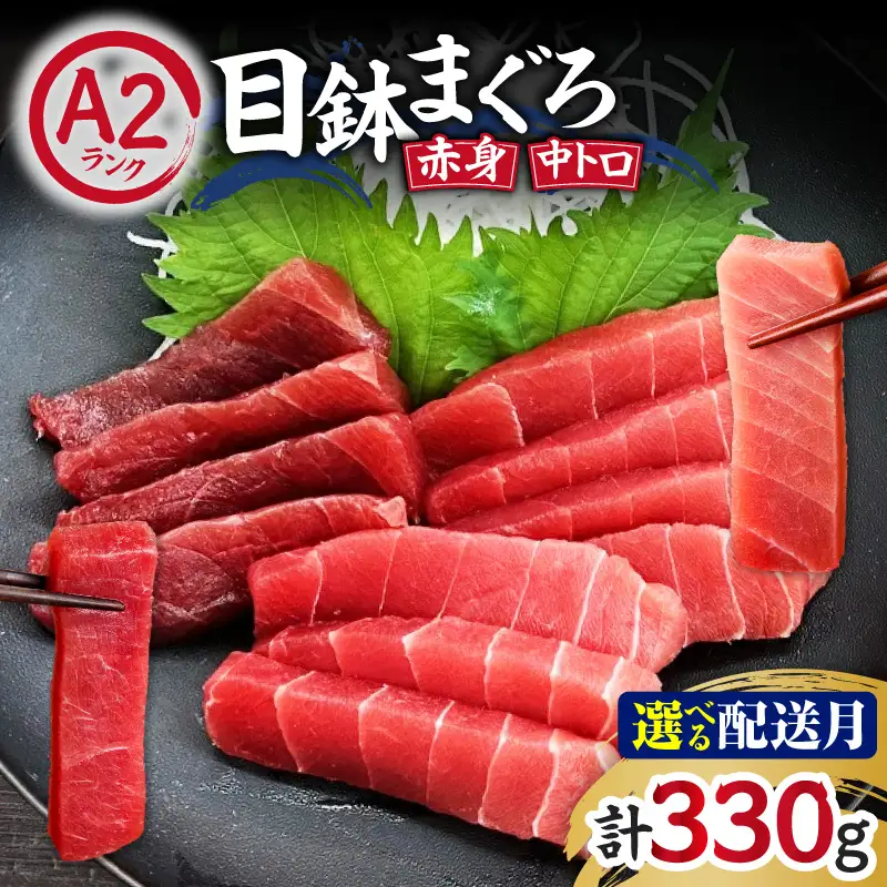 ＜選べる配送月＞ 目鉢まぐろ お刺身 セット M005-046 冷凍 マグロ
