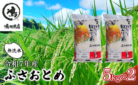令和7年 ふさおとめ　乾式無洗米　10kg（5kg×2）【 お米 精米 大粒 粘り気 ファン 】 千葉県 