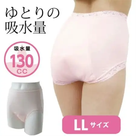 スーパーさらりん 女性用 LLサイズ ピンク 1枚　失禁パンツ【1423057】