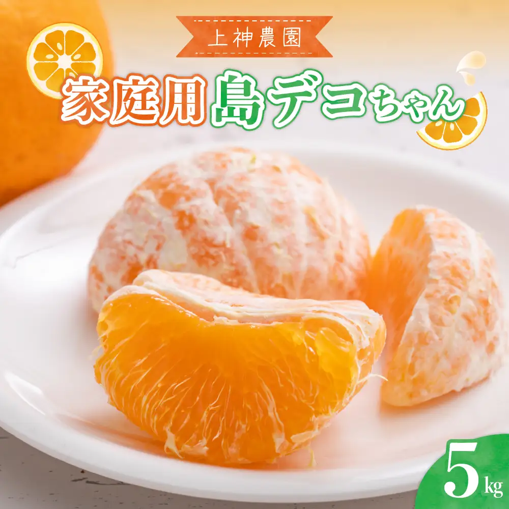 先行受付 2027年2月中旬～発送 島デコちゃん約5kg 家庭用 柑橘