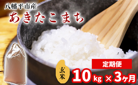 新米 先行予約 【令和8年産】 あきたこまち 玄米 10kg （5kg×2袋）×3ヶ月定期便 《2026年11月より順次発送開始予定》 ／ げんまい 岩手県産 中沢農産