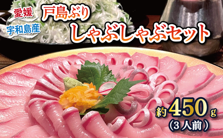 鰤しゃぶ 戸島ぶり しゃぶしゃぶセット 450g 3人前 有限会社 アクアプラス しゃぶしゃぶ D022-090001