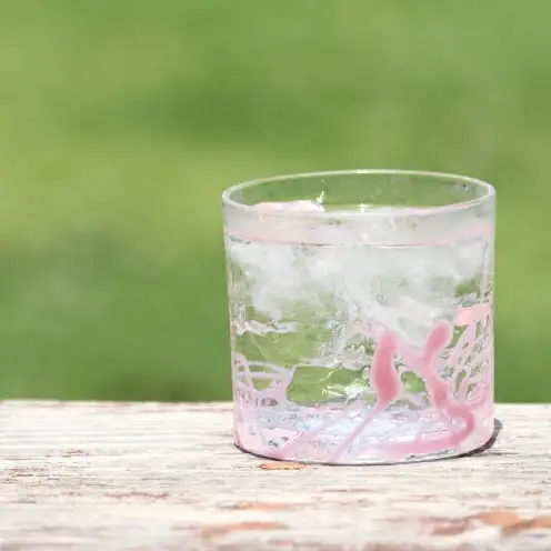 【RYUKYU GLASS WORKS 海風】ポロロカロック（ピンク）