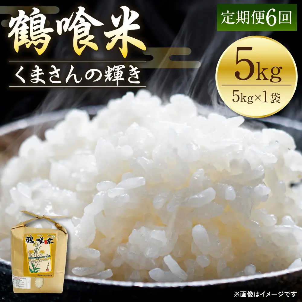 米 【先行予約】 《令和8年産》 【定期便6回】 鶴喰米 精米 5kg×1袋 【2026年11月上旬より順次発送】 米